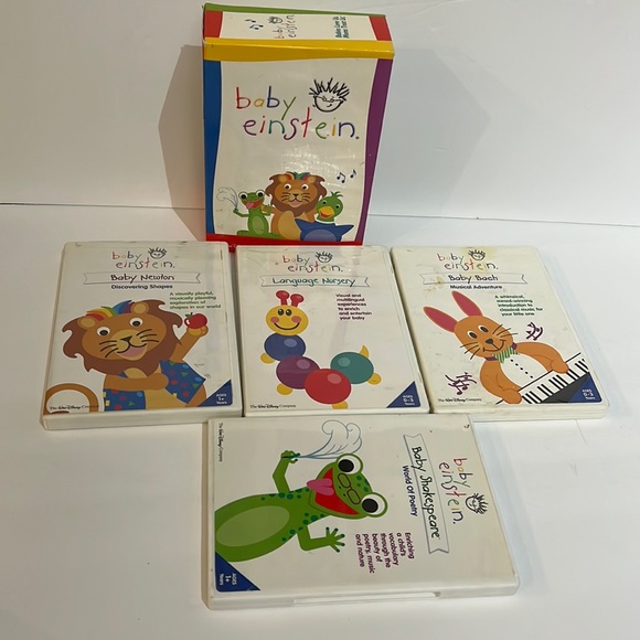 BABY EINSTEIN 4-Pack Vol.1 DVD Newton, Bach, Einstein, Shakespeare 4-Disc Set - Picture 1 of 8